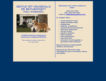 Tablet Screenshot of mygentlevet.com